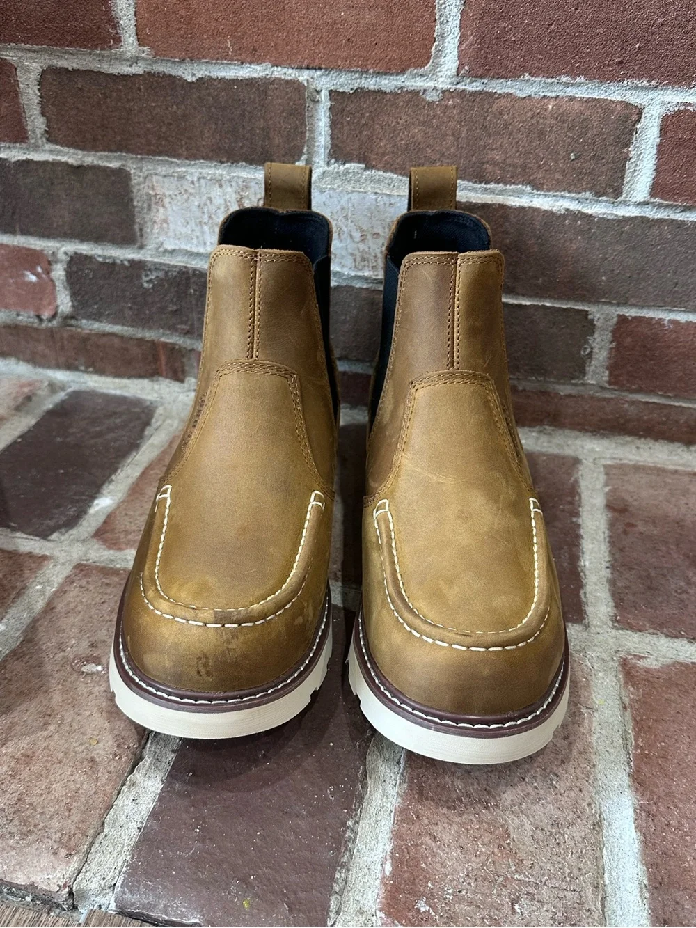 brunt | ohman moc toe soft toe work boots
